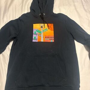 Jordan Black Hoodie with Graphic Design